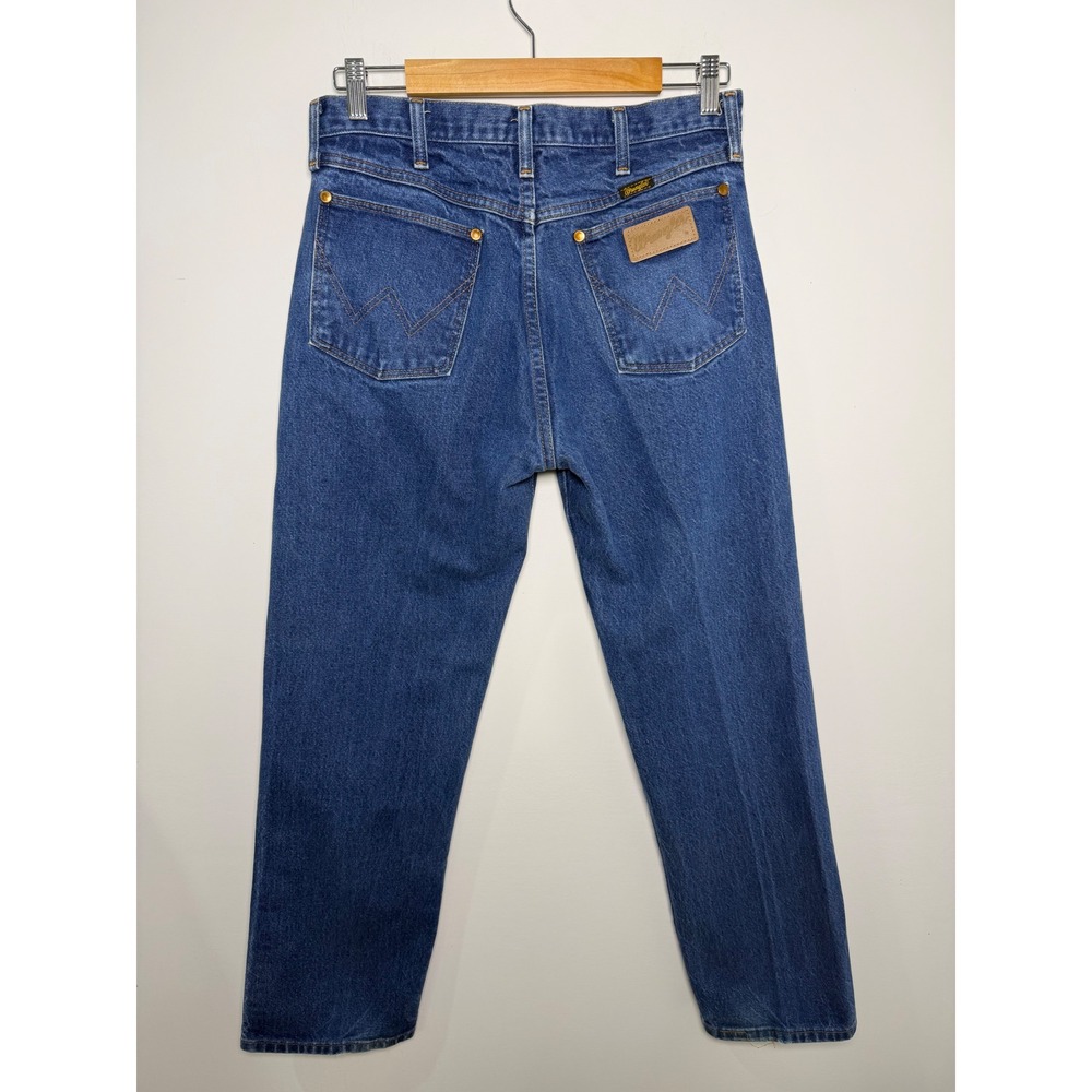 Wrangler‎ 13MWZ Cowboy Cut Jeans Mens 32x29 Blue Denim Made in USA Straight Leg